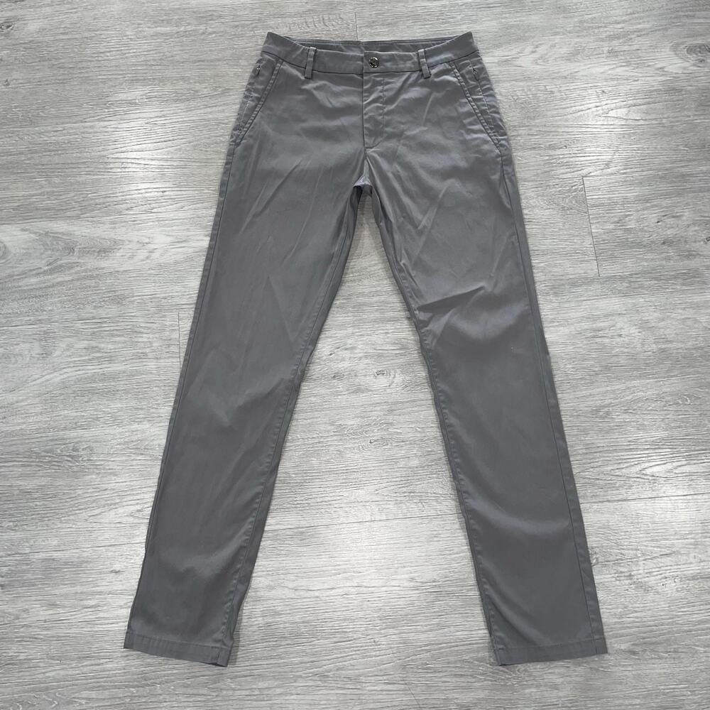 Birddogs Pants Men 30X32 John D. Cochsmellars Chino Tapered Stretch Gray